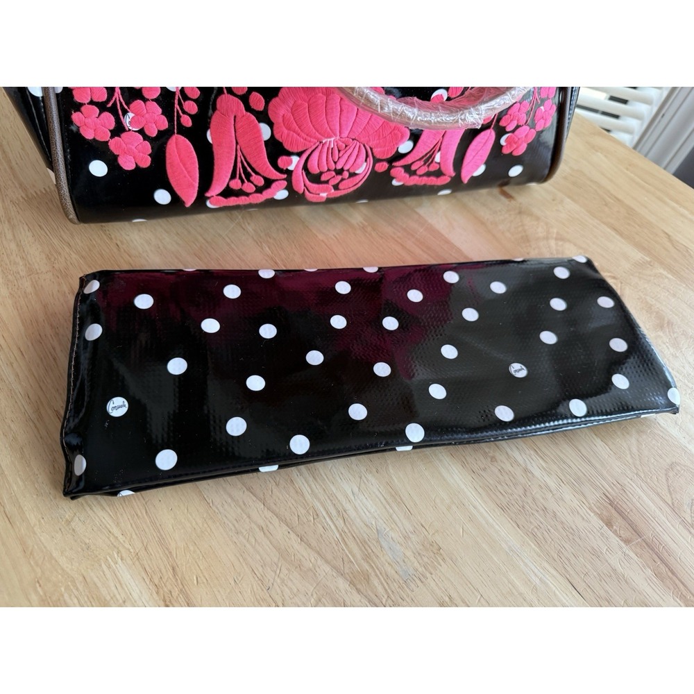 Consuela Black Polka Dot Pink Valentina Tote Retired Large‎ NWT  **READ** - Picture 9 of 16